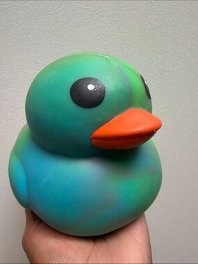 Green/Teal duckie squishy TOYMENDOUS